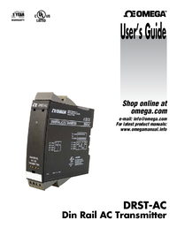 Thumbnail of document Manual - DRST-AC DIN Rail AC Current & Voltage Transmitter